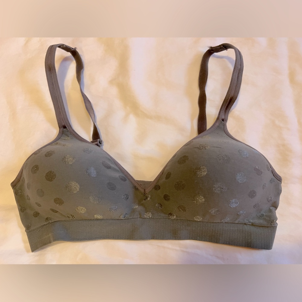 Soma gray polka dot bra size 36B